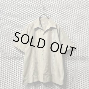 画像: JULIO - Embroidery Open Collar Linen Shirt