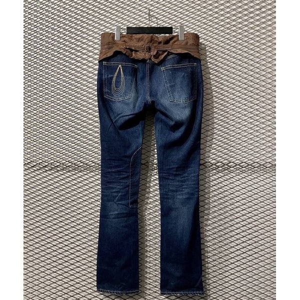 画像1: HAGAN - Switching Design Denim Pants (1)