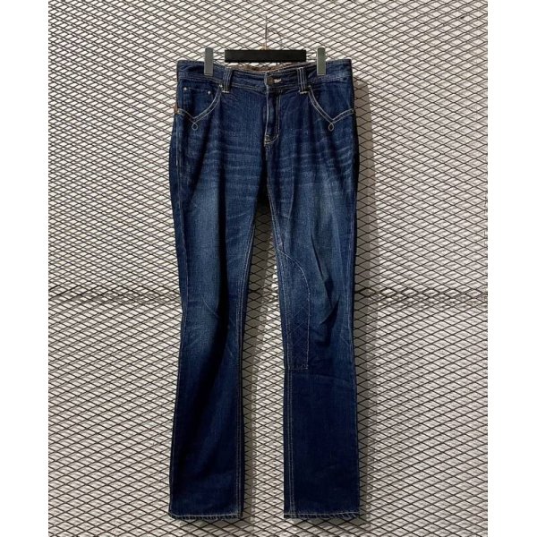 画像2: HAGAN - Switching Design Denim Pants (2)