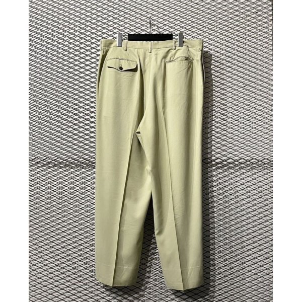 画像5: Used - 2-Tuck Linen Wide Slacks (5)