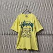 画像1: STUSSY - Logo Tee (Yellow) (1)