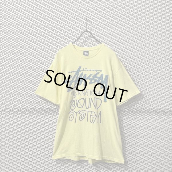 画像1: STUSSY - Logo Tee (Yellow) (1)