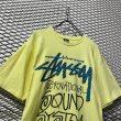 画像2: STUSSY - Logo Tee (Yellow) (2)