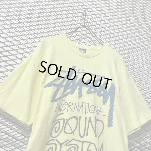 画像2: STUSSY - Logo Tee (Yellow) (2)