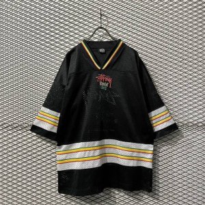 画像: STUSSY - 80's Rasta Football Shirt