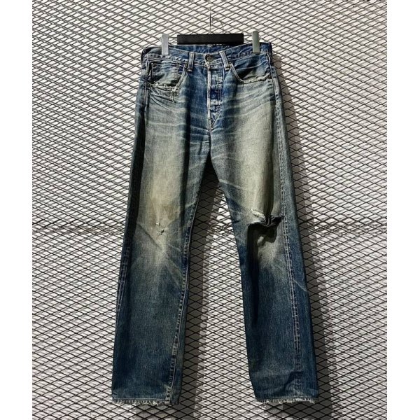 画像1: LEVI'S VINTAGE CLOTHING - "501" Damage Denim Pants (1)