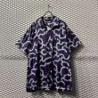 画像1: DOUBLE RAINBOUU - Thorny Aloha Shirt (Purple) (1)