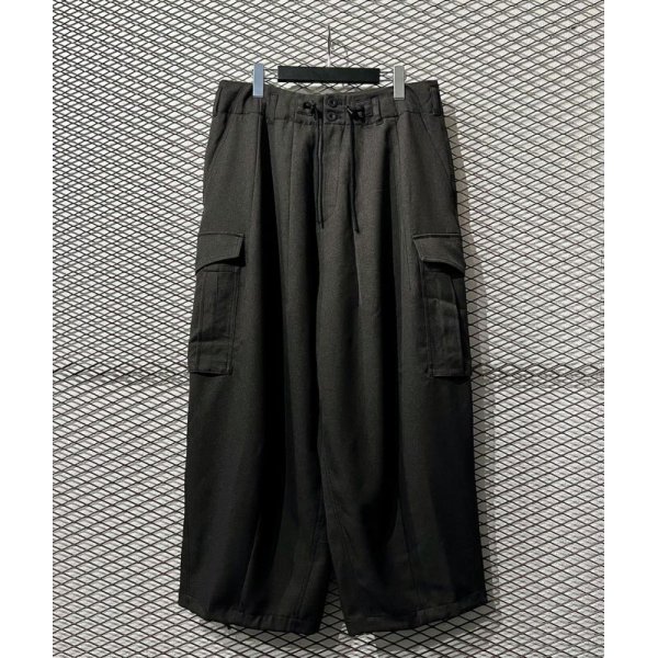 画像1: yotsuba - Jersey Cargo Pants (Charcoal) (1)