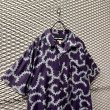 画像2: DOUBLE RAINBOUU - Thorny Aloha Shirt (Purple) (2)