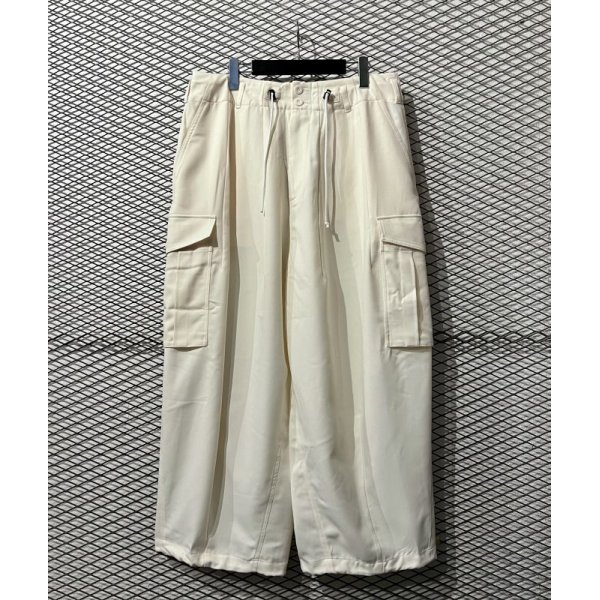 画像1: yotsuba - Jersey Cargo Pants (White) (1)