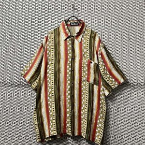 画像: Vintage - 80's Art Pattern Rayon Shirt