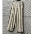 画像3: Y's - 2-Tack Linen Wide Slacks (3)