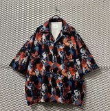 画像: Used - Art Pattern Open Collar Shirt