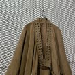 画像2: Used - Fake Leather Grommet Draped Jacket (2)