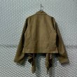 画像5: Used - Fake Leather Grommet Draped Jacket (5)