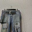 画像4: Lois - Bondage Design Flared Denim Pants (4)