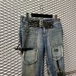 画像2: Lois - Bondage Design Flared Denim Pants (2)