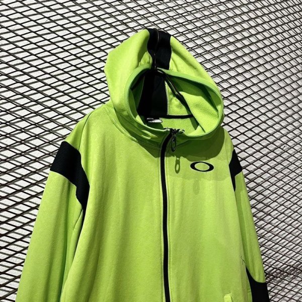 画像2: OAKLEY - Zip-up Track Hoodie (Fluorescent Yellow) (2)