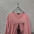 画像2: MICHEL KLEIN - Photo L/S Tee (Pink) (2)