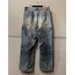 画像6: aka demiks - Stitch Work Wide Denim Pants (6)