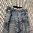 画像2: aka demiks - Stitch Work Wide Denim Pants (2)