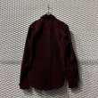 画像6: TORNADO MART - Velor Open Collar Shirt (Burgundy) (6)