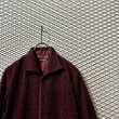 画像4: TORNADO MART - Velor Open Collar Shirt (Burgundy) (4)