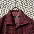 画像5: TORNADO MART - Velor Open Collar Shirt (Burgundy) (5)