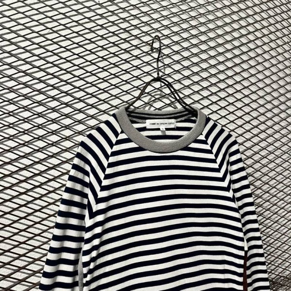 画像2: COMME des GARCONS EDITED - Piping Design Border L/S Tee (2)