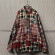 画像1: POLO RALPH LAUREN - Ombre Check Patchwork Over Shirt (1)