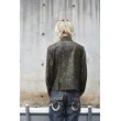 画像12: Used - Python Pattern Fake Leather Jacket (Khaki) (12)