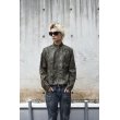 画像10: Used - Python Pattern Fake Leather Jacket (Khaki) (10)