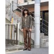 画像7: TORNADO MART - Cow Leather Flared Pants (7)