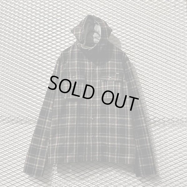 画像1: SILAS - Checked Hooded Flannel Shirt (1)