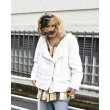 画像11: REBEL - 90's Linen Nocollar Riders Jacket (2X) (11)