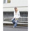 画像7: REBEL - 90's Linen Nocollar Riders Jacket (2X) (7)