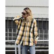 画像9: PHENOMENON - Block Check Over Hooded Flannel Shirt (XXL) (9)