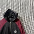 画像4: adidas - 90's Different Material Switching Zip-up Hooded Jacket (4)