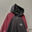 画像2: adidas - 90's Different Material Switching Zip-up Hooded Jacket (2)