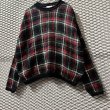 画像3: Used - Tartan Check Mohair Blend Knit (3)