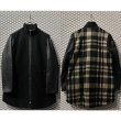 画像1: UPCOUNTRY - Different Material Switching Zip-up Long Jacket (1)