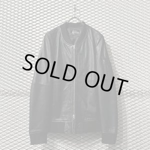 画像: SLOWGAN - Sheep Leather MA-1 Jacket
