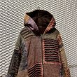 画像2: Used - Multi Pattern Patchwork Hooded Jacket (2)