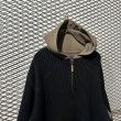 画像2: Bs - Sweat Switching Half-zip Hoodie (2XL) (2)