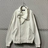 画像: zucca - Sweat Riders Jacket (White)