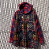 画像: COMME des GARCONS - Multi Check Switching Pattern Hooded Shirt