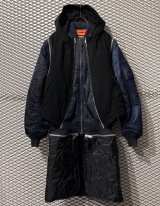 画像: UNDER COVER - Docking Design Long MA-1 Jacket