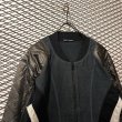 画像2: ISSEY MIYAKE - 90's Different Material Switching Zip-up Blouson (2)