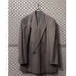 画像2: LANVIN - Pleated Processing Double Tailored Setup (Gray) (2)