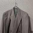 画像3: LANVIN - Pleated Processing Double Tailored Setup (Gray) (3)